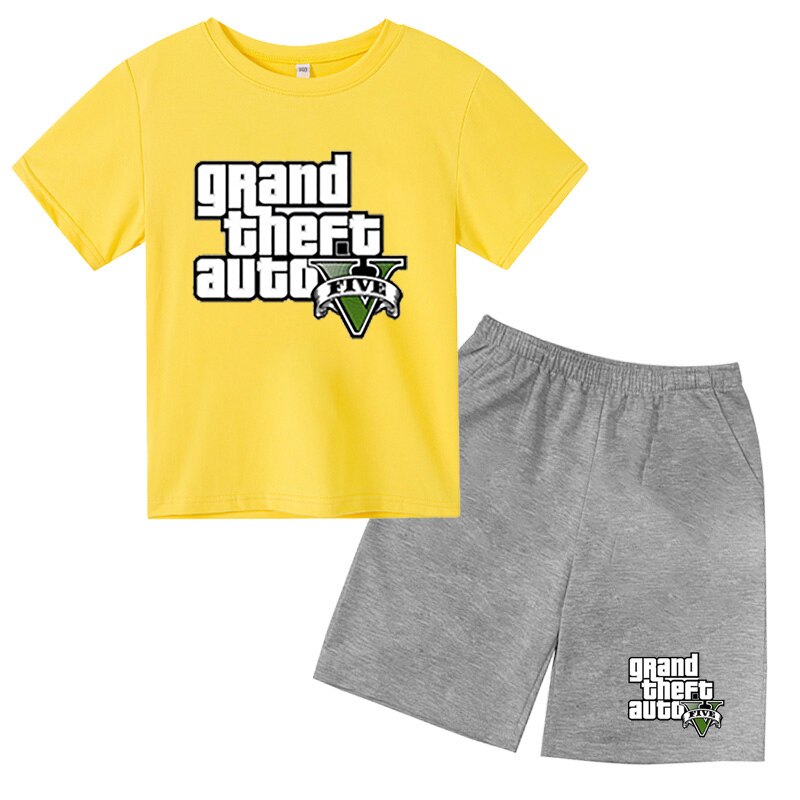 Grand Theft Auto rövidujjú gyerek póló és rövidnadrág