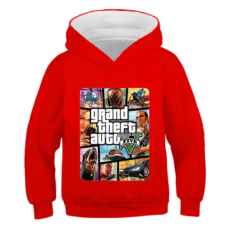 Grand Theft Auto hosszúujjú kapucnis gyerek pulóver