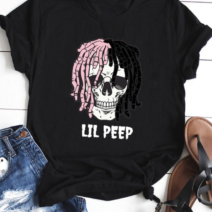 Férfi/Női Lil Peep rövid ujjú póló