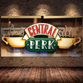 Friends ( Central Perk Cafe ) kedvenc kávézójának logója - vászonposzter