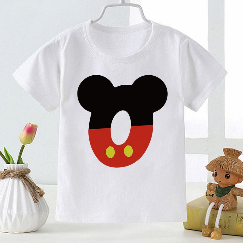 Szülinapi gyerek rövidujjú póló Mickey egér figurával