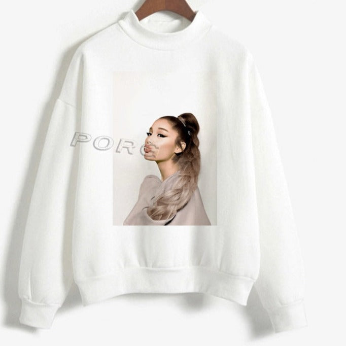 Női Ariana Grande hosszú ujjú pulóver