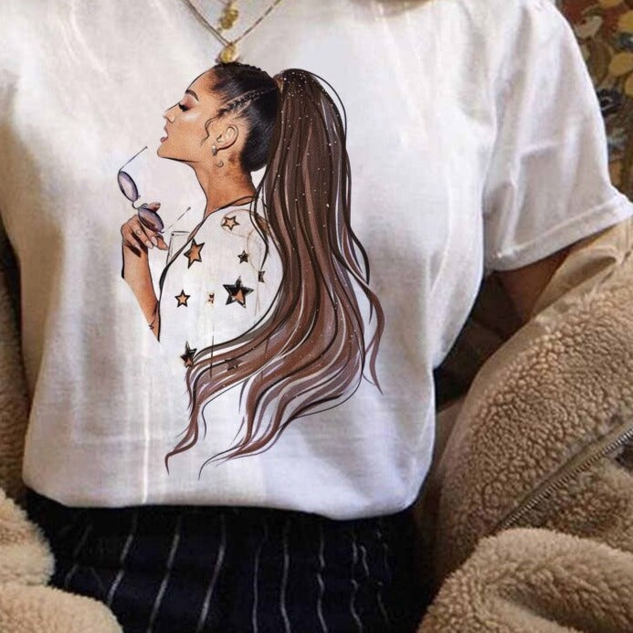 Női Ariana Grande rövid ujjú póló