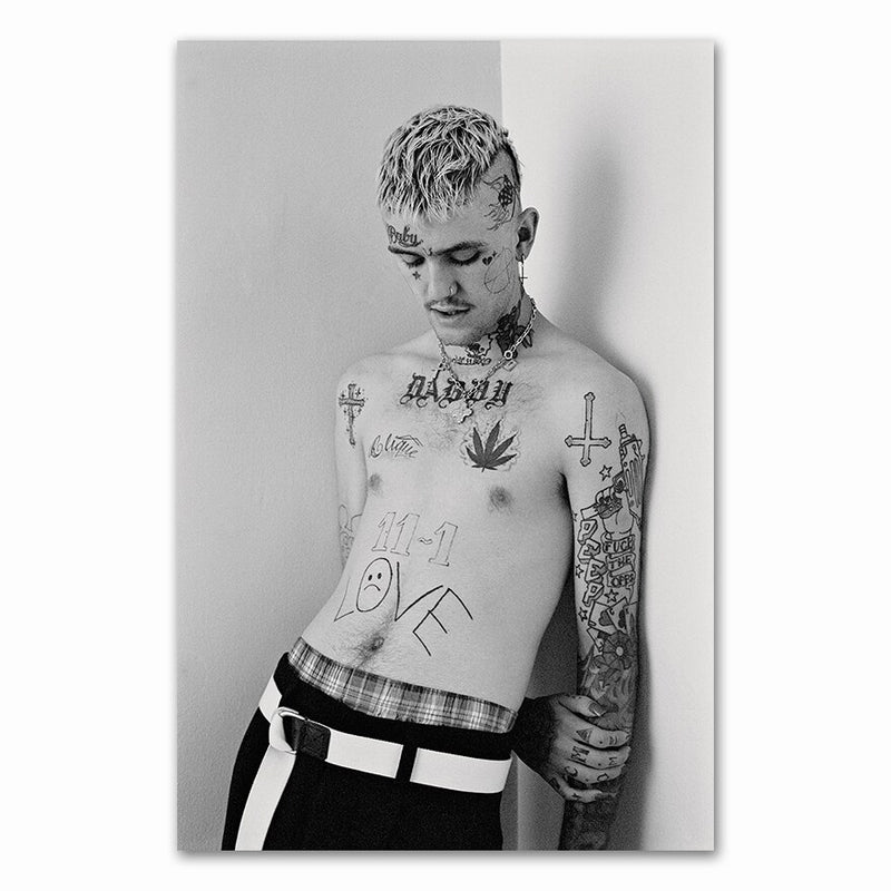 Lil Peep nyomtatott vászon poszter