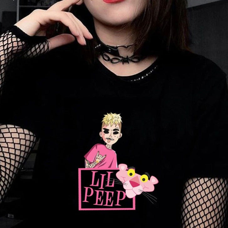 Férfi/Női Lil Peep rövid ujjú póló