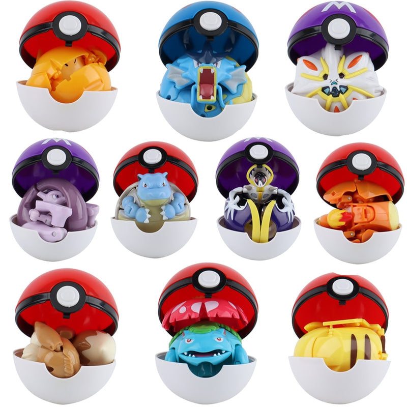 Golyóba zárható Pokémon figurák gyerekeknek