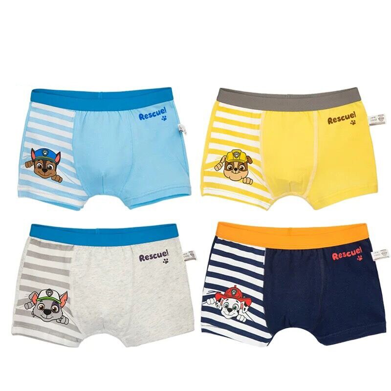2022 New 4pcs Genuine Paw Patrol underpant cotton chase marshall rocky rubble Doll underwear kids Children toy Birthday gift