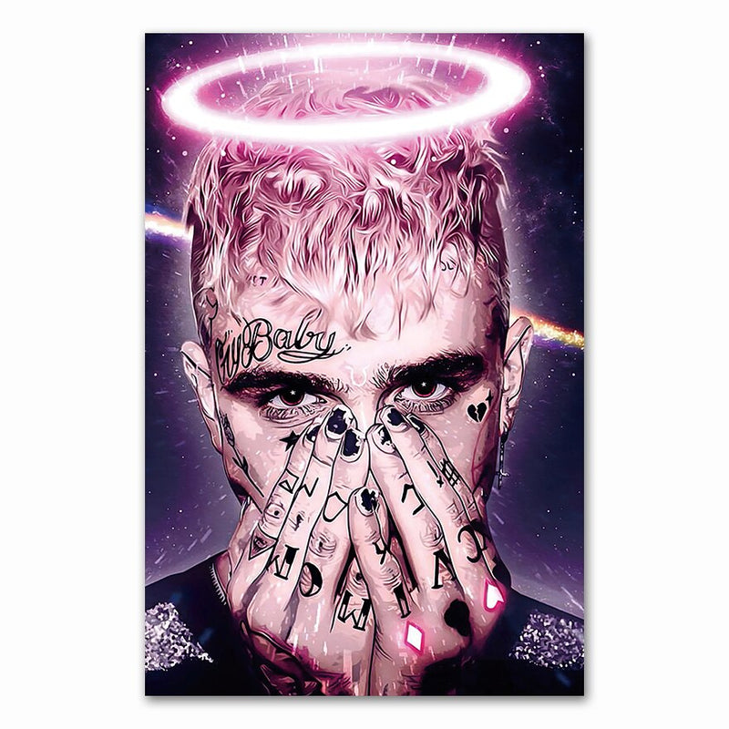 Lil Peep nyomtatott vászon poszter