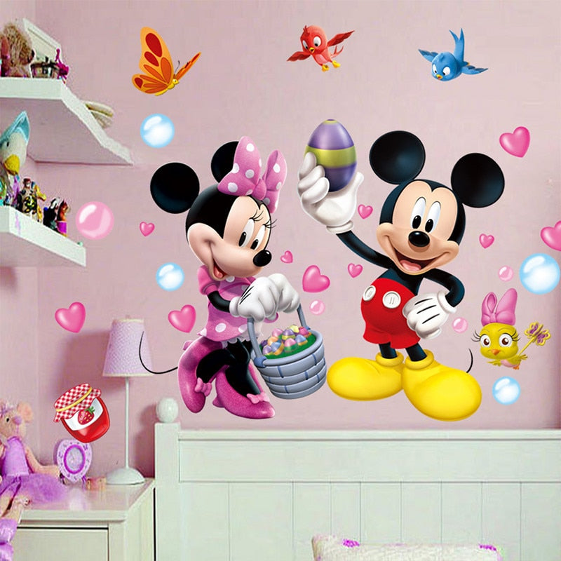 Disney Mickey és Minnie egér fali matricák gyerekszobába