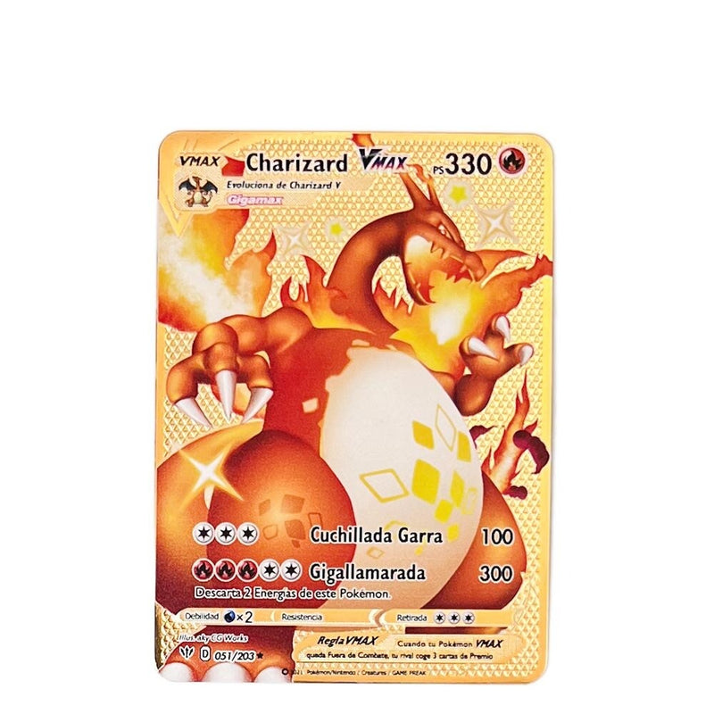 Pokémon fém  Vmax gyűjtőkártyák