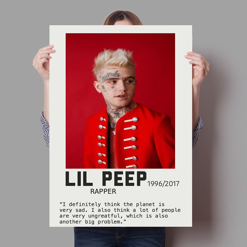 Lil Peep nyomtatott vászon poszter