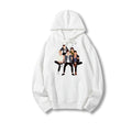 Női/Férfi One Direction print kapucnis hosszú ujjú pulóver