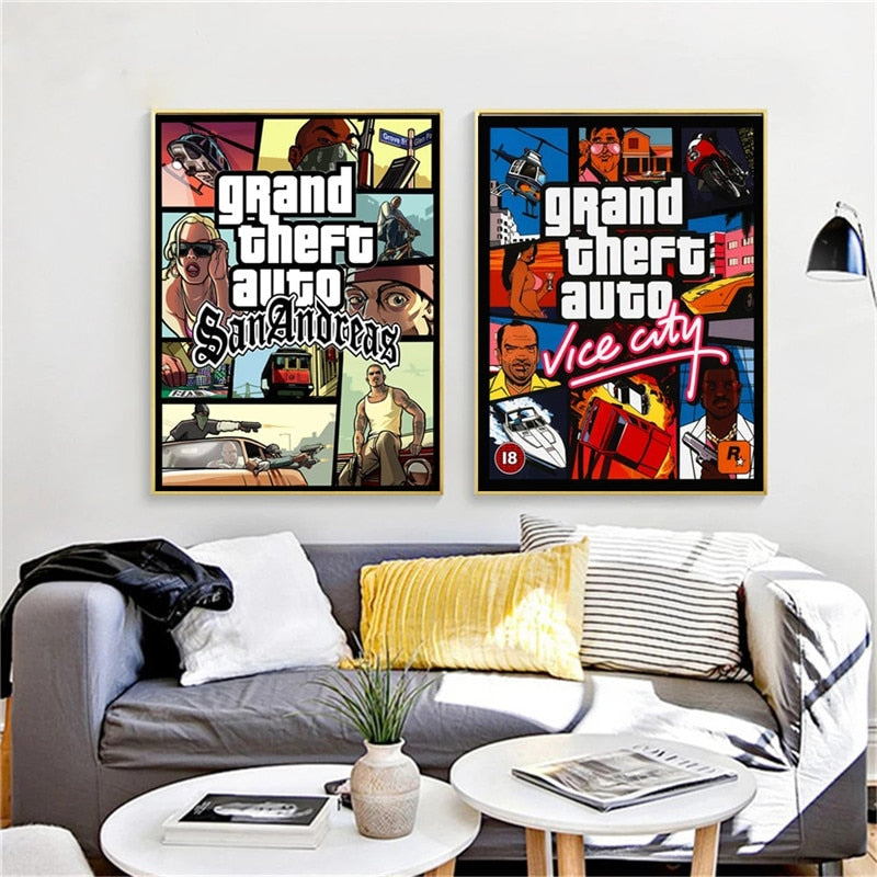 GTA-V Fali képek lakás dekoráció