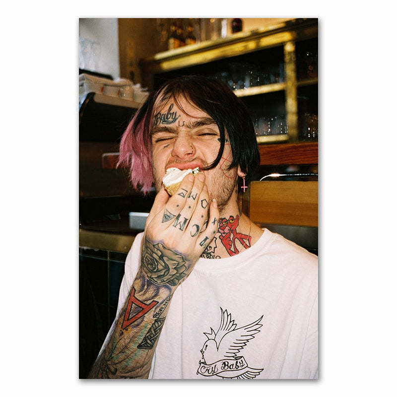 Lil Peep nyomtatott vászon poszter