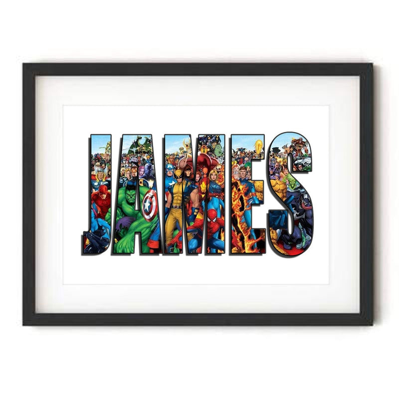 Marvel szuperhősök nyomtatott vászon poszter