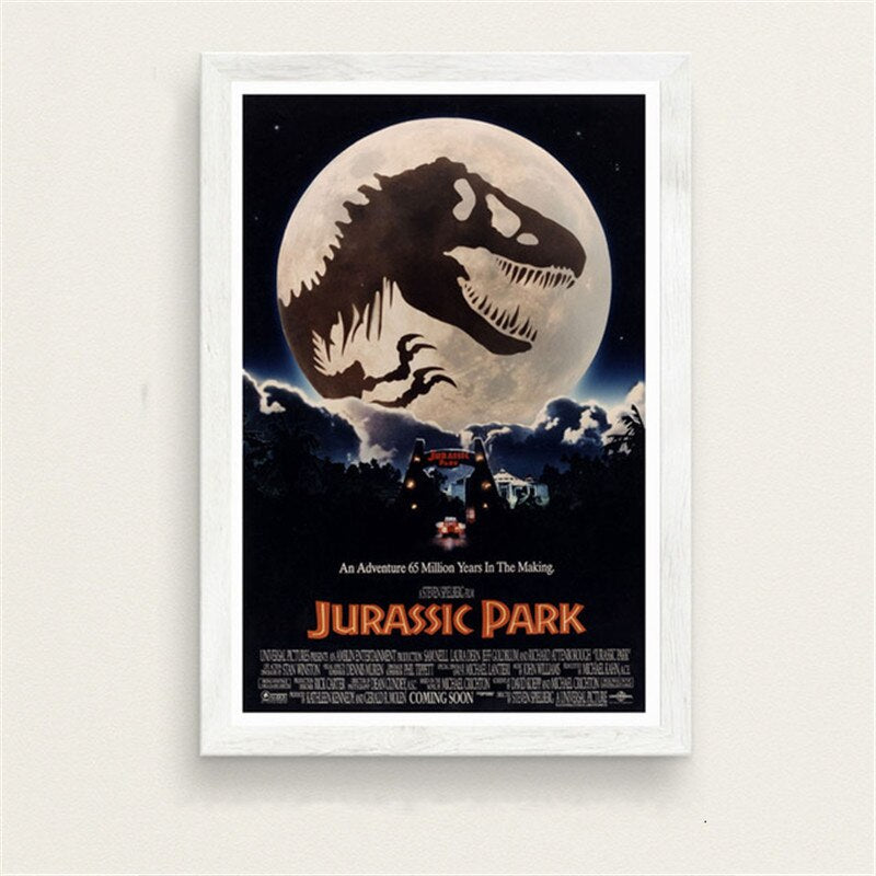 Jurassic Park retro nyomtatott vászon poszter