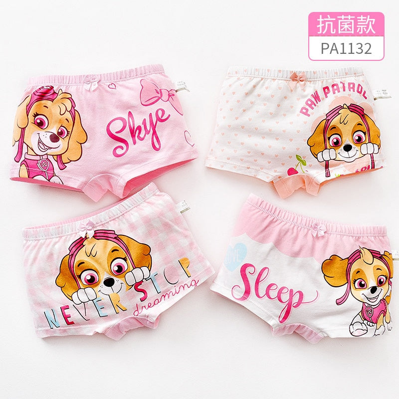 2022 New 4pcs Genuine Paw Patrol underpant cotton chase marshall rocky rubble Doll underwear kids Children toy Birthday gift