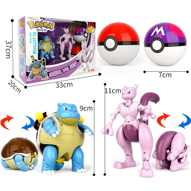 Golyóba zárható Pokémon figurák gyerekeknek