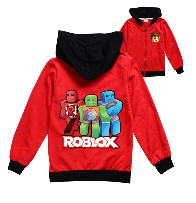 Roblox piros - fekete kapucnis pulóver