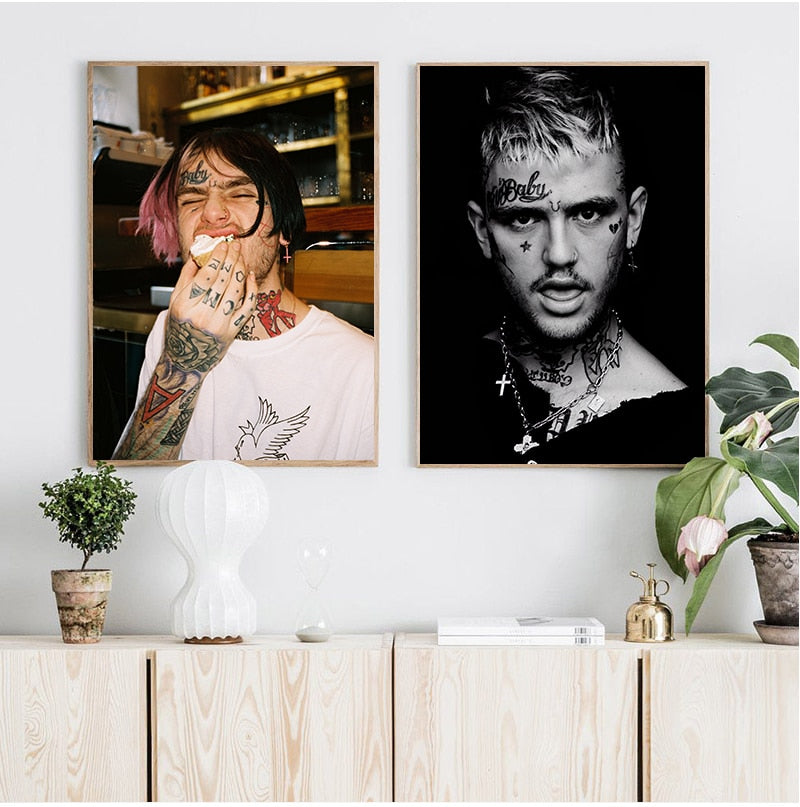 Lil Peep nyomtatott vászon poszter