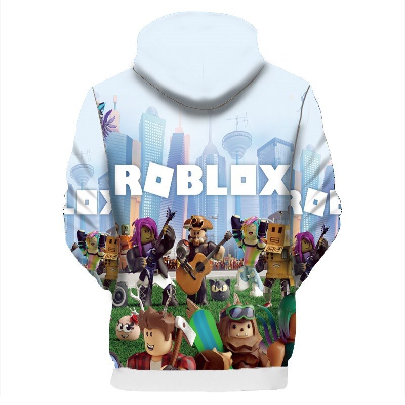 Gyerek divatos Roblox kapucnis pulóver