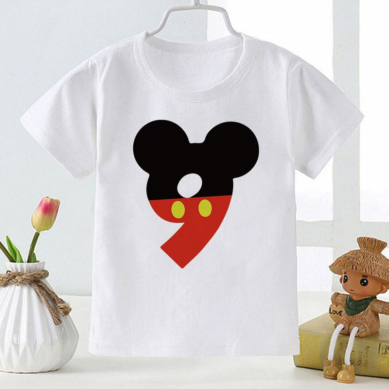 Szülinapi gyerek rövidujjú póló Mickey egér figurával