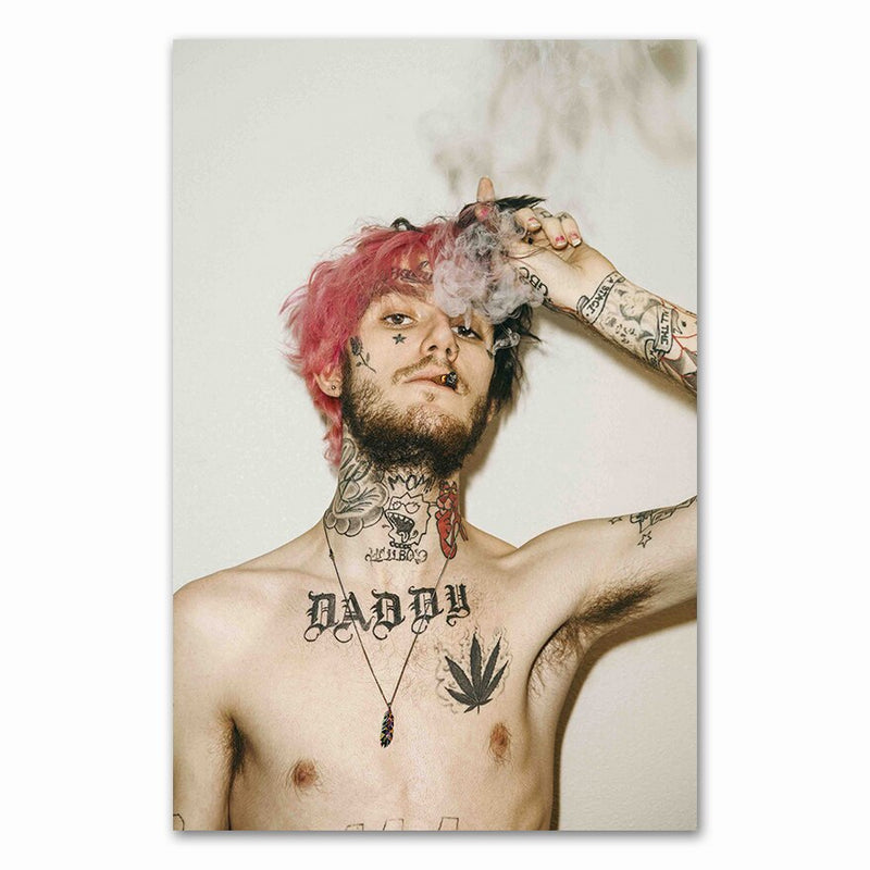 Lil Peep nyomtatott vászon poszter