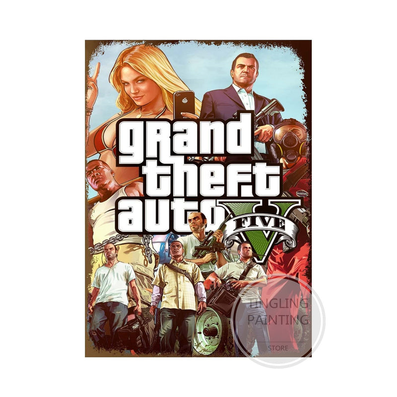 Grand Theft Auto poszter dekoráció