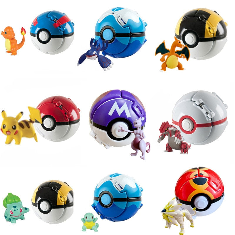 Pokémon karakterek és pokélabdáik