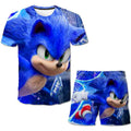 Fiú/Lány Sonic rövidujjú póló és rövidnadrág szett