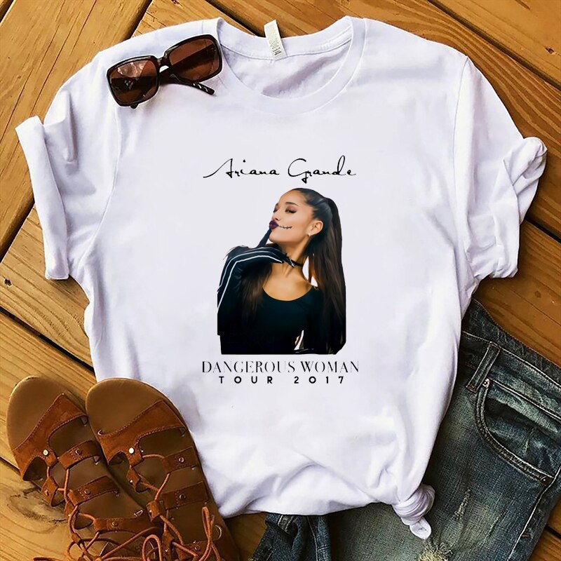 Női Ariana Grande rövid ujjú póló