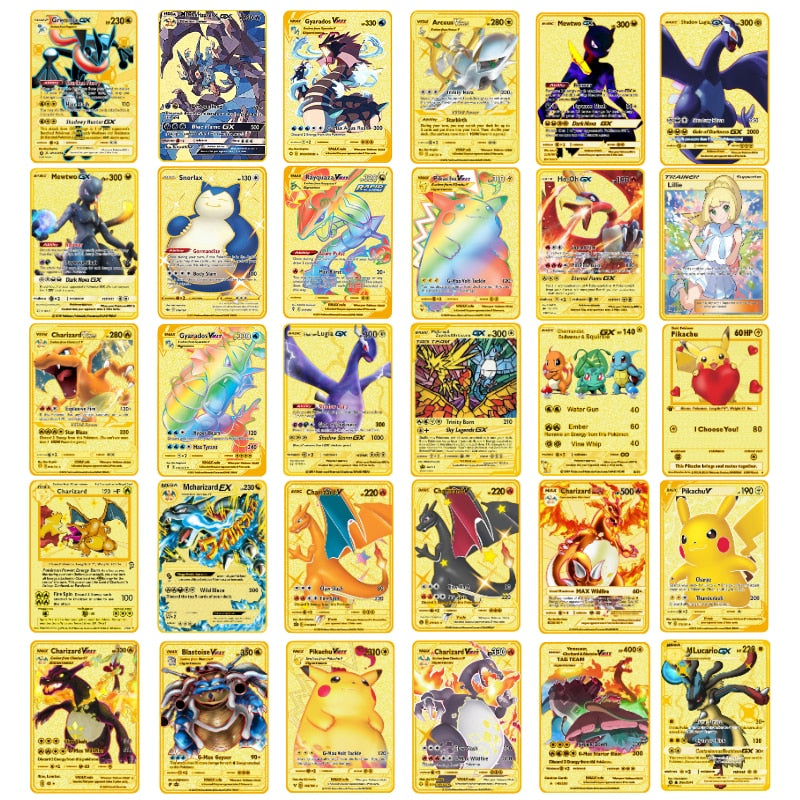 Pokémon, arany gyűjtőkártyák