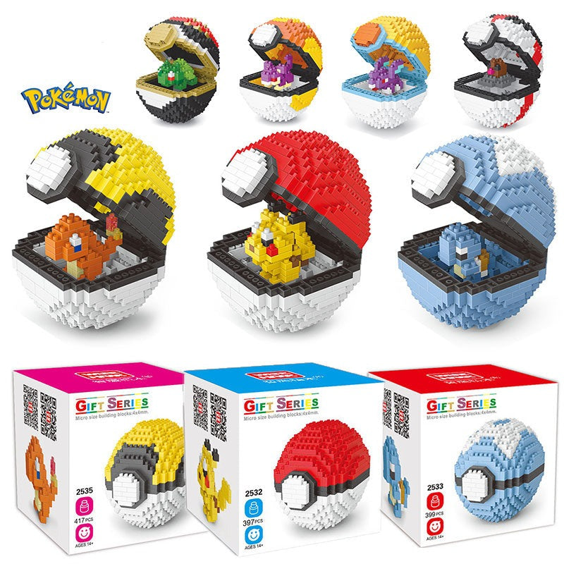 Pokémon építőkocka pokélabda és figurák