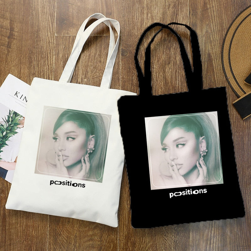 Női Ariana Grande vászon bevásárlótáska