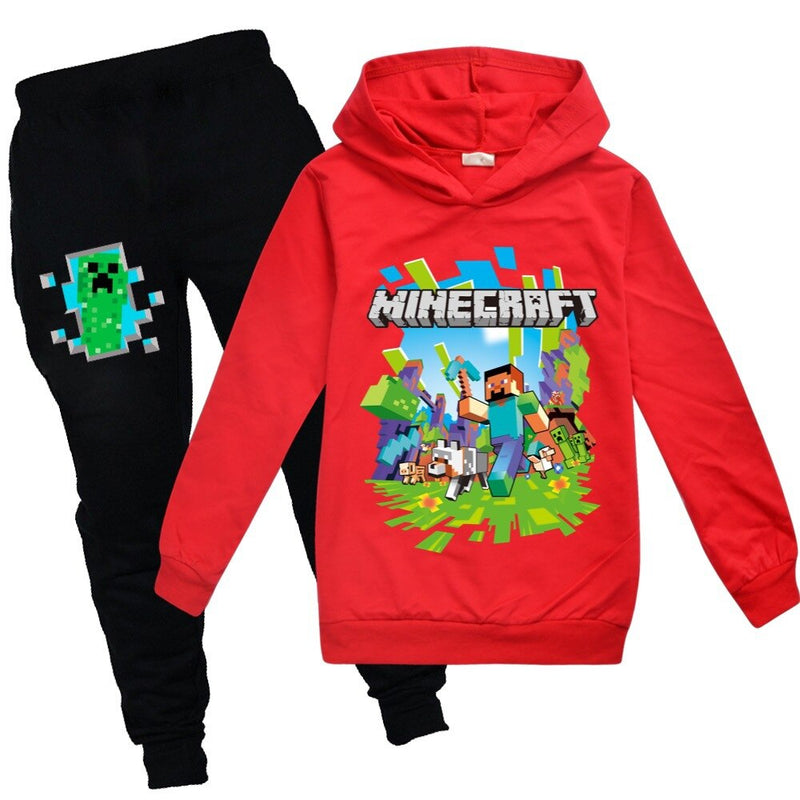 Gyerek Minecraft kapucnis sportszett