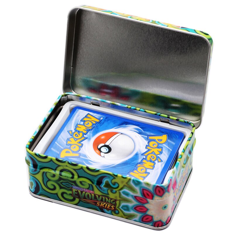 Pokémon EX GX V játékkártyák fémdobozban