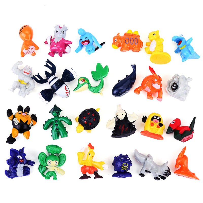 Pokémon 24 darab akciófigura hozzá való tokkal