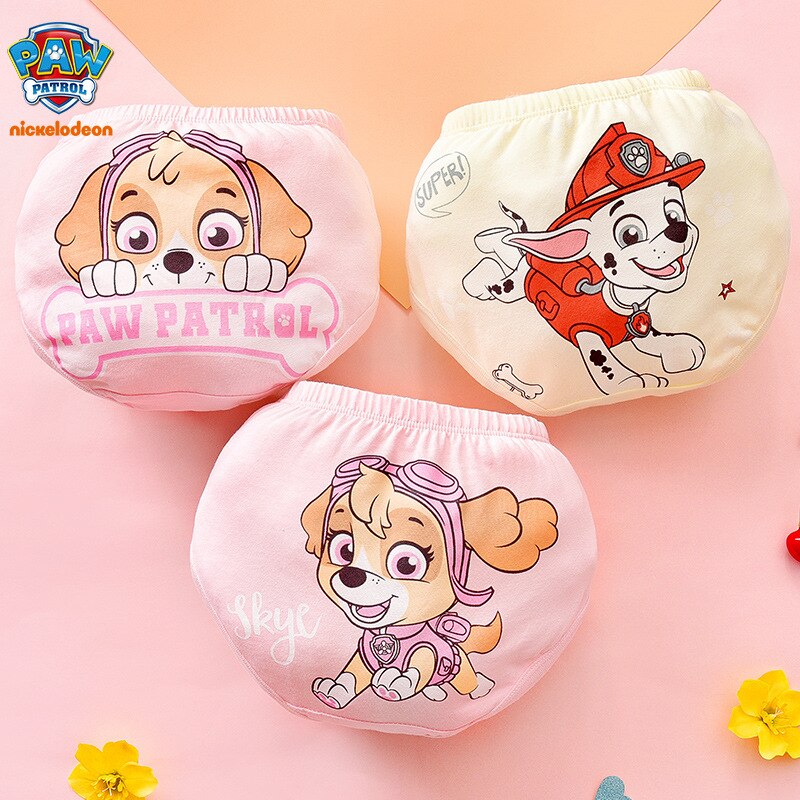 4PCS PAW Patrol Baby Girl Boy Toy Panties Kids Underwear Children&