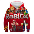 Gyerek divatos Roblox kapucnis pulóver