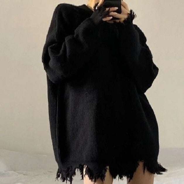 Gótikus stílusú, női pulóver