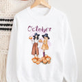 Női őszi mintás pulóver