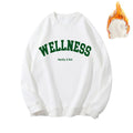 Női, sportos pulóver Wellness felirattal