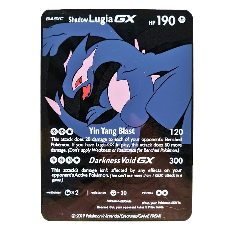 Pokémon Vmax gyűjthető fémkártyák