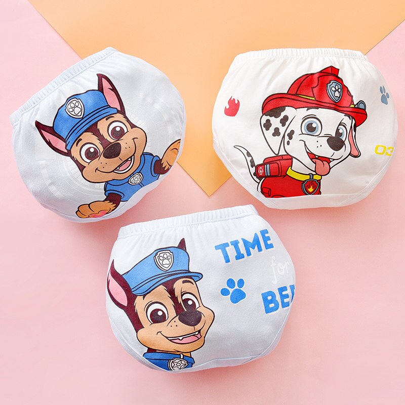 4PCS PAW Patrol Baby Girl Boy Toy Panties Kids Underwear Children&