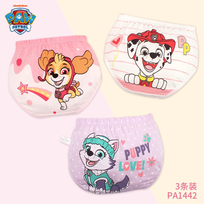 4PCS PAW Patrol Baby Girl Boy Toy Panties Kids Underwear Children&