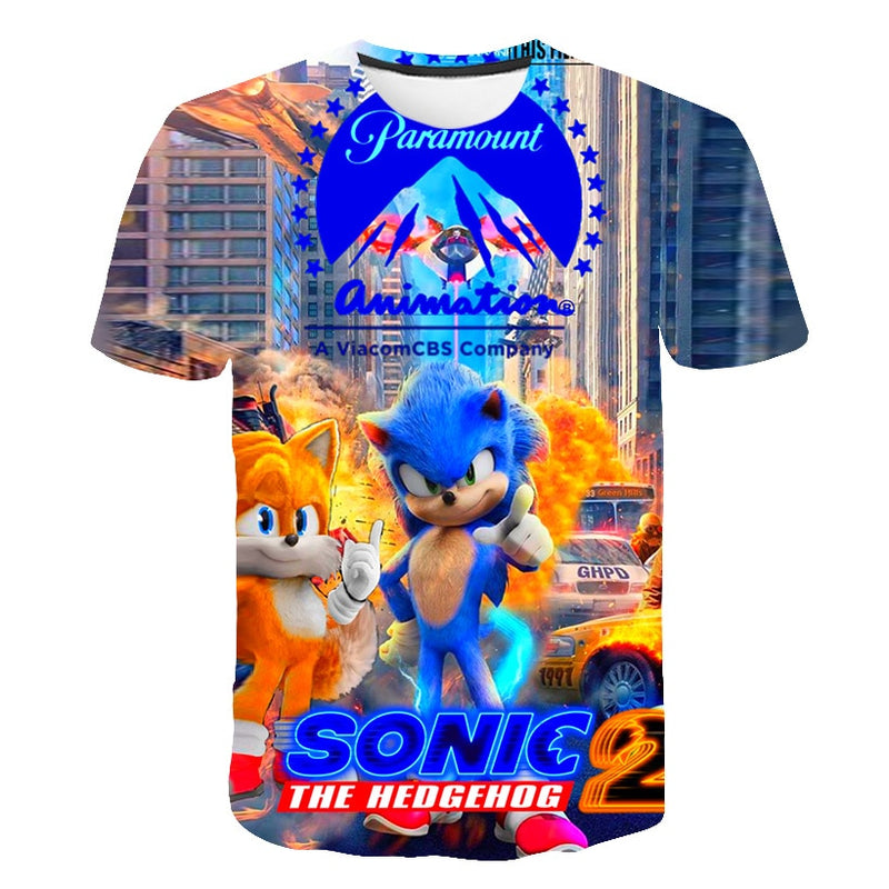 Fiú/Lány Sonic rövidujjú póló