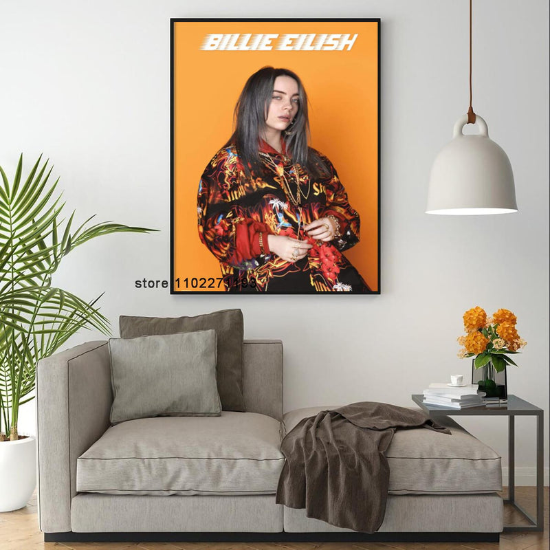 Billie Eilish színes posztervariációk