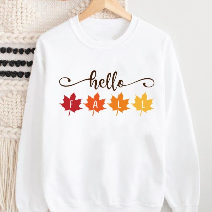 Női őszi mintás pulóver