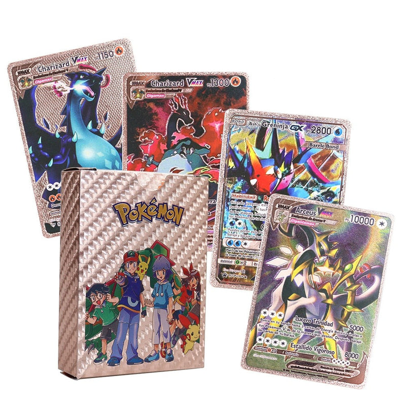 Pokemon Vmax Vstar GX ezüst játékkártyák