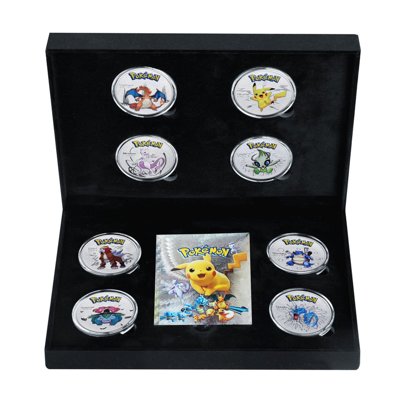 Pokémon gyűjthrtő fém érmék